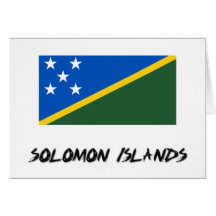Solomon Island flagga Hälsningskort