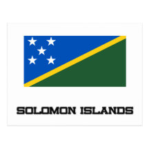 Solomon Island flagga Vykort
