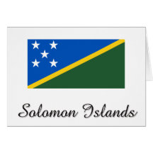 Solomon Island flaggadesign Hälsningskort