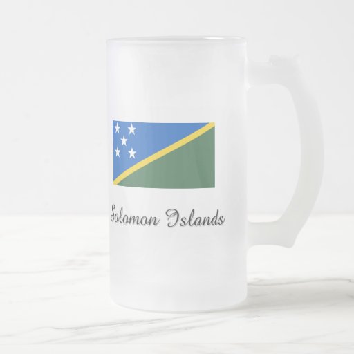 Solomon Island flaggadesign Kaffe Kopp