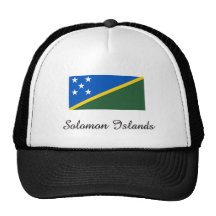 Solomon Island flaggadesign Trucker Kepsar