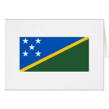 Solomon Island FLAGGAinternationell Hälsningskort