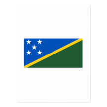 Solomon Island FLAGGAinternationell Vykort
