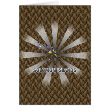 Solomon Island flaggakarta 2,0 Hälsningskort