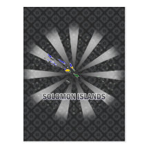 Solomon Island flaggakarta 2,0 Vykort