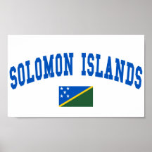 Solomon Island högskolastil Affischer