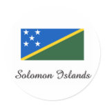 Solomon Island sjunker design Runda Klistermärken