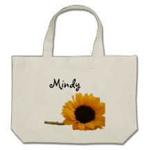 Solrosanpassningsbarnamn hänger lös tote bags