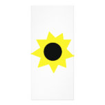 solrosblommarsymbol personliga rack kort