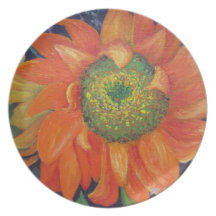 Solrosen pläterar dinner plate