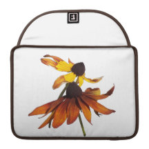 Solrosor/den Coneflowers rickshawen viftar med sle Sleeves För MacBooks