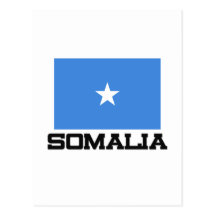 Somalia flagga vykort