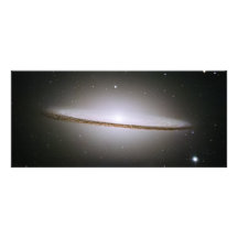 Sombrerogalax (det Hubble teleskop) Rackkort Med Full Färg