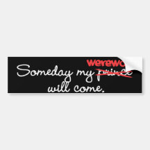Someday min Werewolf ska kombildekal