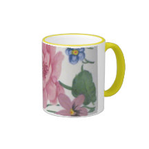 Sommarblommor Kaffe Koppar