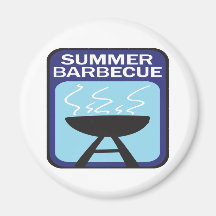 Sommargrillfest Magnet För Kylskåp