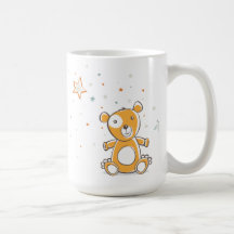 Sömnig brun björn kaffe muggar