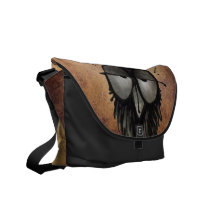 Sömnig uggla messenger bag