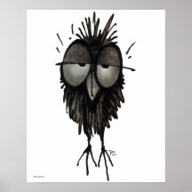 Sömnig uggla posters