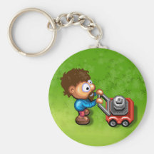 Söndaggräsmatta Keychain Nyckel Ringar