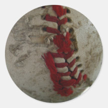 Sönderriven baseball klistermärken