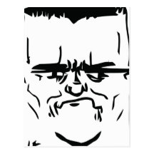 Sonen sviker jag förmiddagen komiskt ansikte vykort