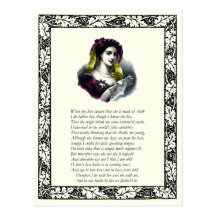 Sonetten numrerar 138 av William Shakespeare Vykort