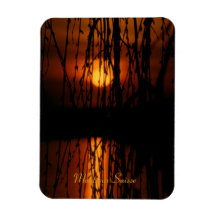 Sonnenuntergang Montreux Schweiz Flexi Magnet