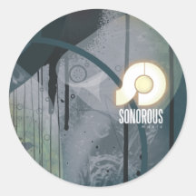 Sonorous etikett 2009 runda klistermärken