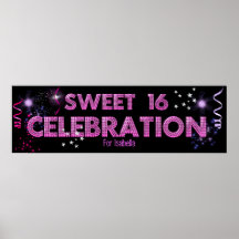 Söt affisch för 16 baner