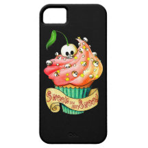 Söt & dödlig skallemuffin iPhone 5 fodraler