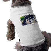 Söt finlandssvensk Lapphund älsklings- skjorta T-shirt För Hundar