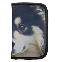 Söt finlandssvensk Lapphund plånbokfolio Personlig Almanackor Av Folio