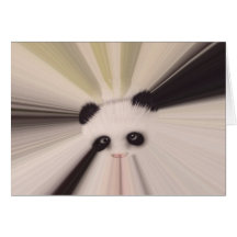 Söt Panda Hälsnings Kort