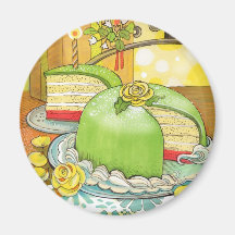 Söt Princess Torte Magnet Kylskåpmagneter