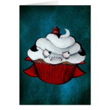 Söt vampyrmuffin kort