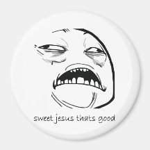 Söta Jesus som är bra (text) Kylskåpmagneter