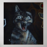 Söta kattungegrafitti posters