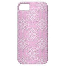 Sött flickaktigt blom- damastast mönster i rosor iPhone 5 Case-Mate cases
