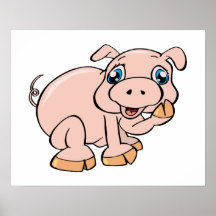 Sött Piggy Affischer