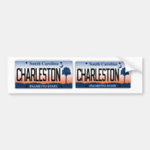 South Carolina Charleston soluppgångregistreringss Bildekaler