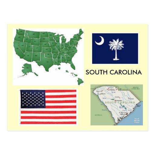 South Carolina USA Vykort