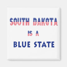 South Dakota är statliga blått Kylskåps Magneter