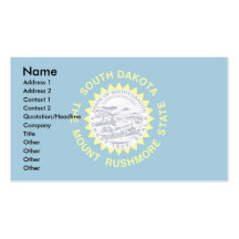 South Dakota flagga Visitkort Mall