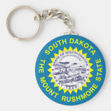 South Dakota statlig flagga Nyckel Ring