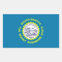 South Dakota statlig flagga, United States Klistermärke