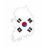 South Korea flag map Shirts