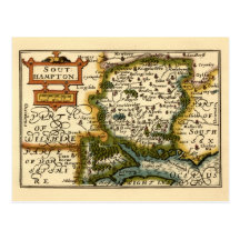 Southampton: Southamptonshire Hampshire County kar Vykort