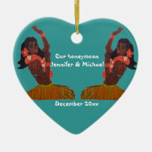 Souvenir för Hula dansareAloha bröllopsresa Juldekoration