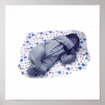 Sova baby blue versiondesign print